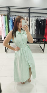 Vestido Chamise Helena | Cor Verde