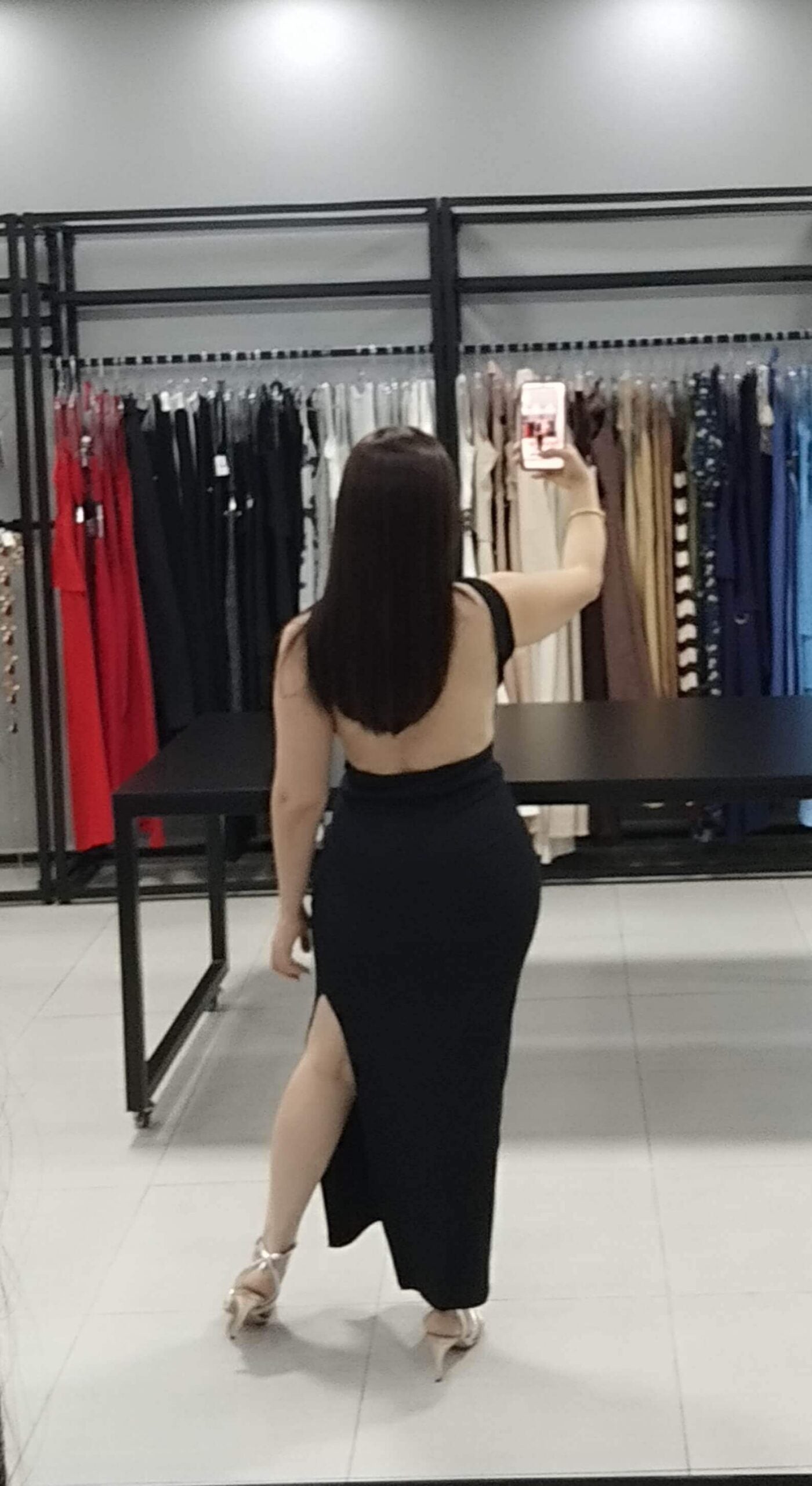 Vestido Canelado Paola | Cor Preto |