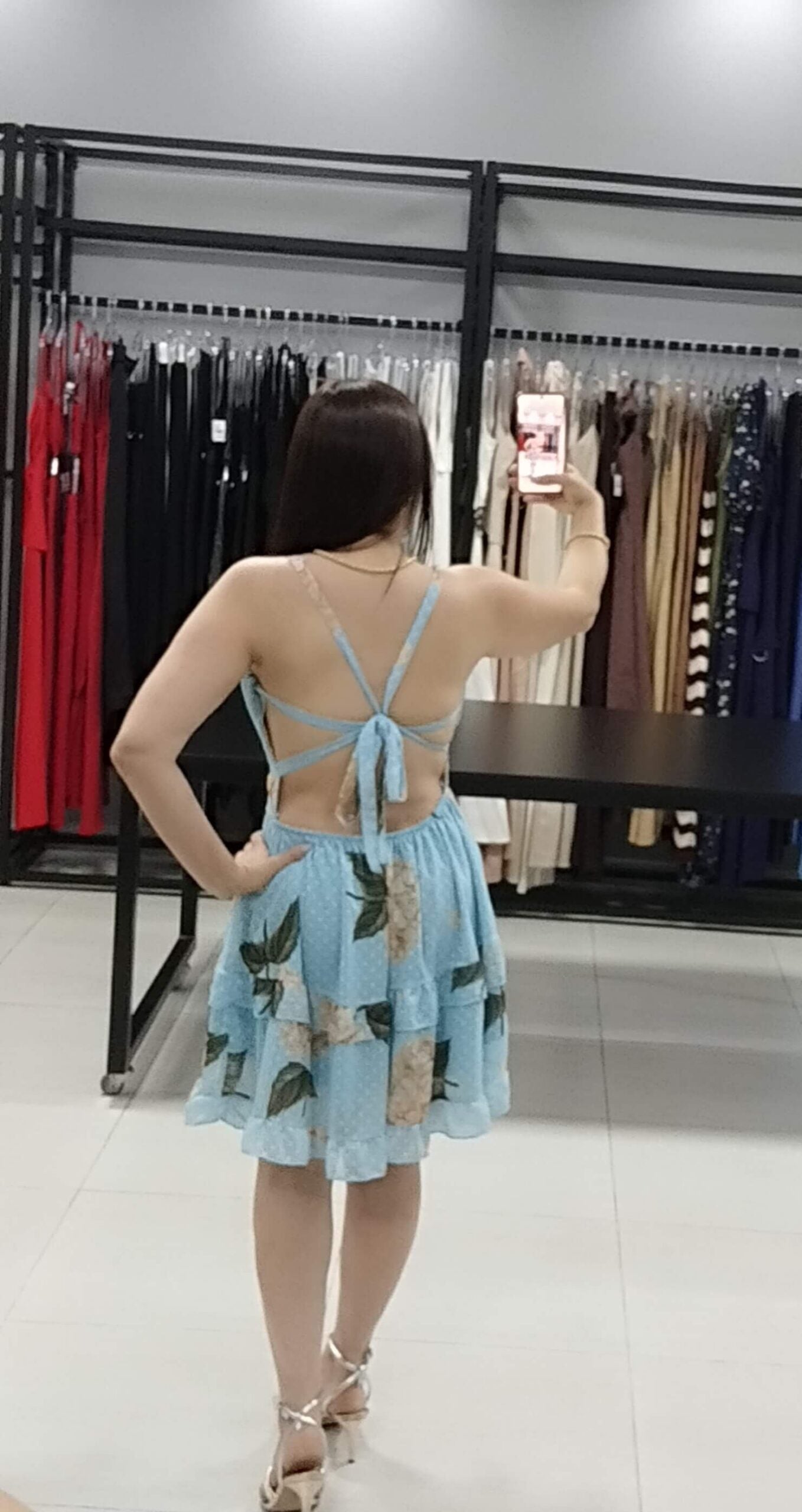 Vestido Curto Floral Costa nua | Maldivas |