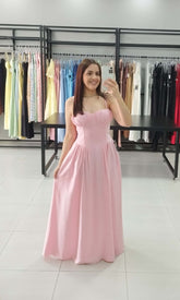 Vestido Longo Bojo Alcinha Rosa Claro | Lady |