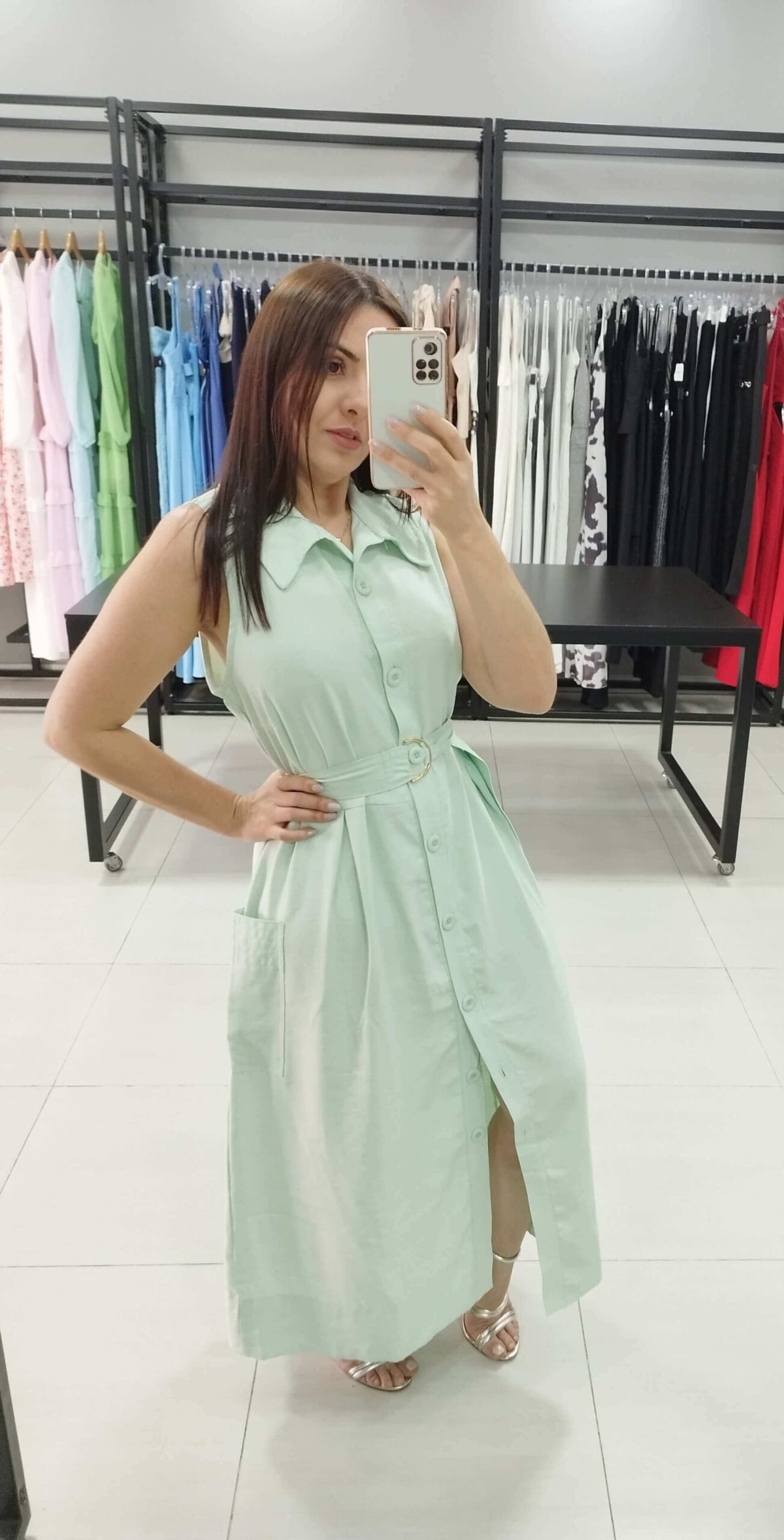 Vestido Chamise Helena | Cor Verde