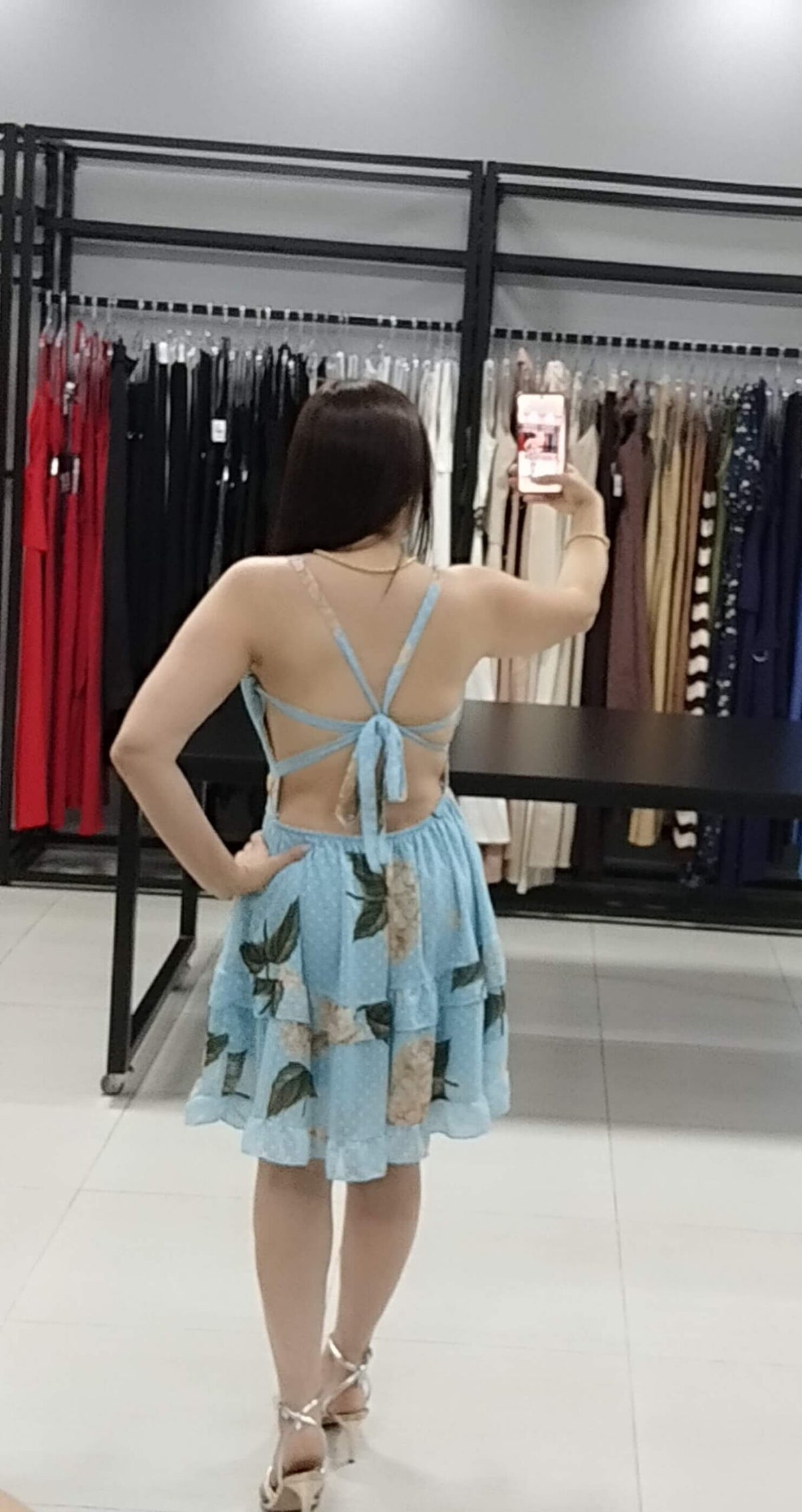 Vestido Curto Floral Costa nua | Maldivas |