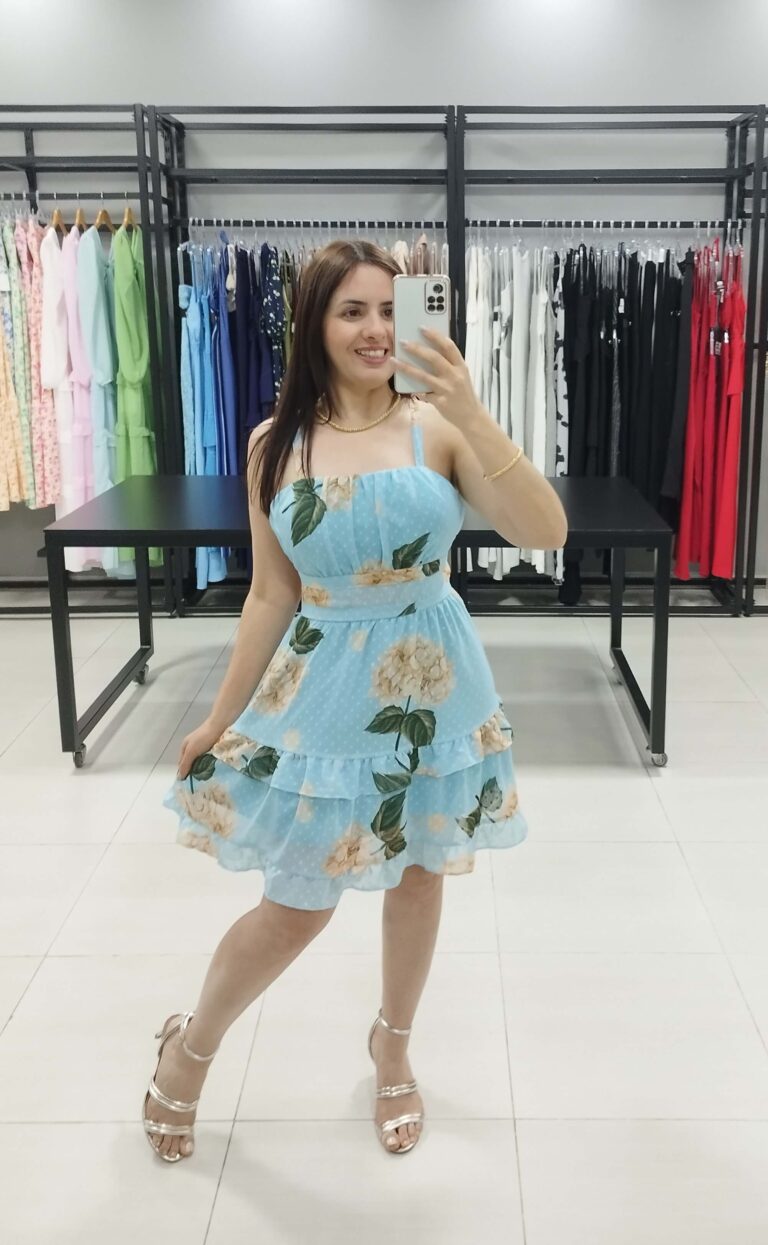 Vestido Curto Floral Costa nua | Maldivas |