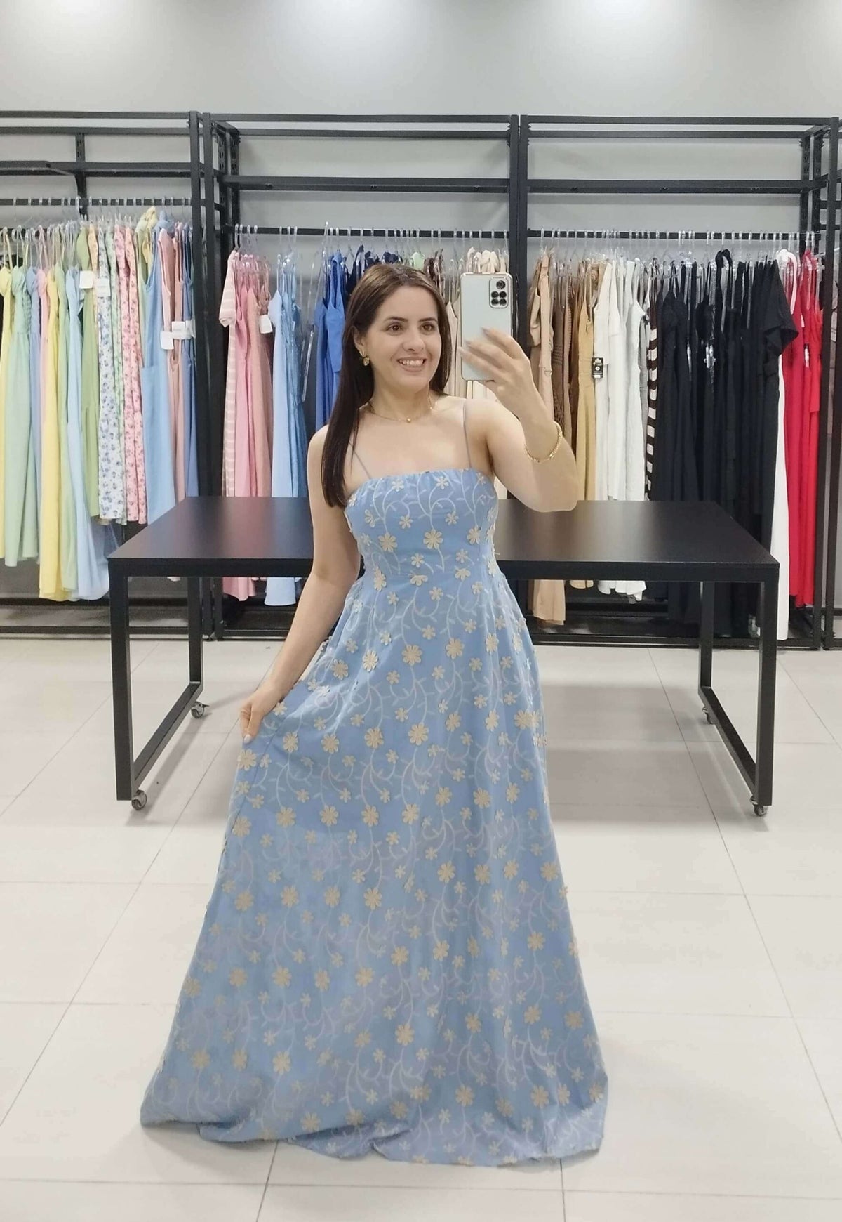 Vestido Lese Cor Azul | Raianne |